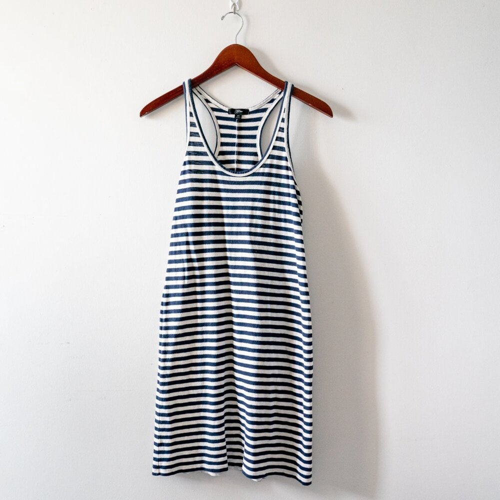 J. Crew Racerback Tank Dress in Stripe Size XS